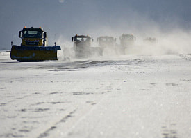Снегопады не мешают полётам: аэропорт Минск работает в обычном режиме