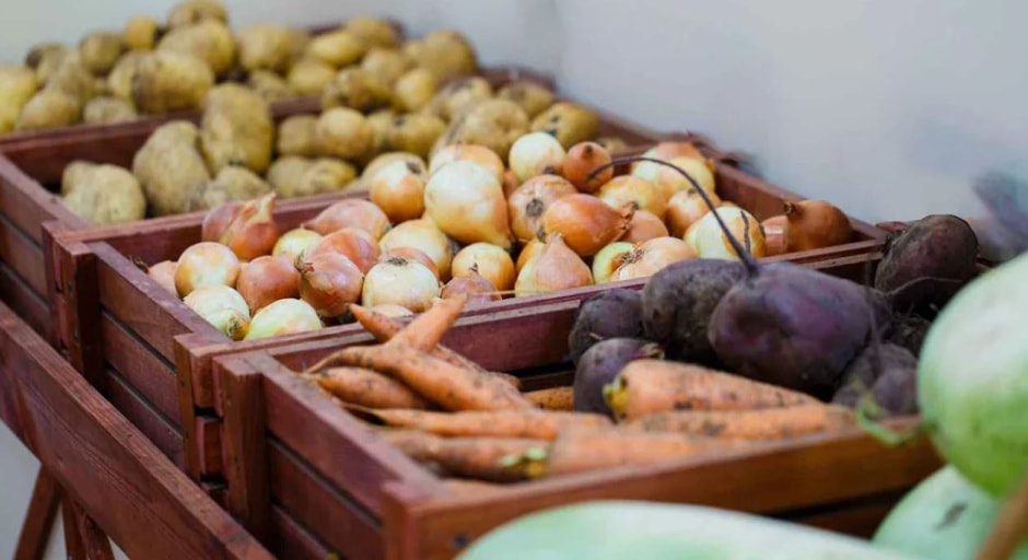 ящики с овощами