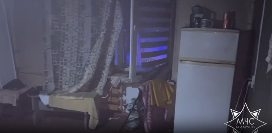 пожар в общежитии в Пуховичском районе