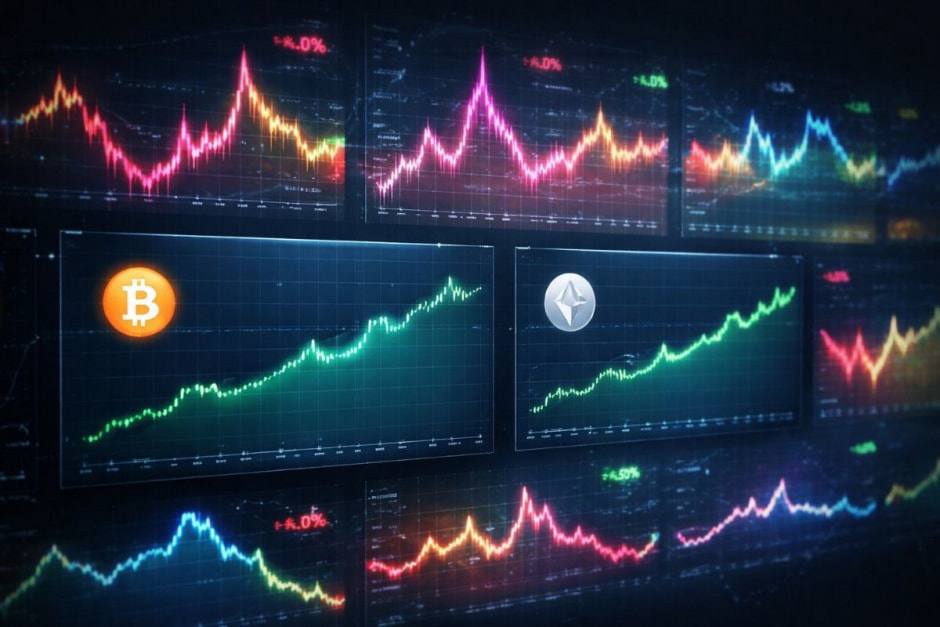 График у биткоина и эфира