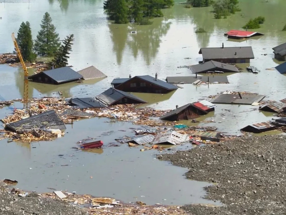 Сход лавины в Швейцарии