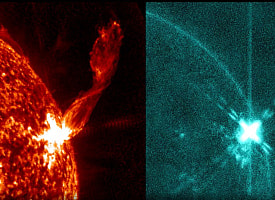На Солнце произошла мощная вспышка высшего класса