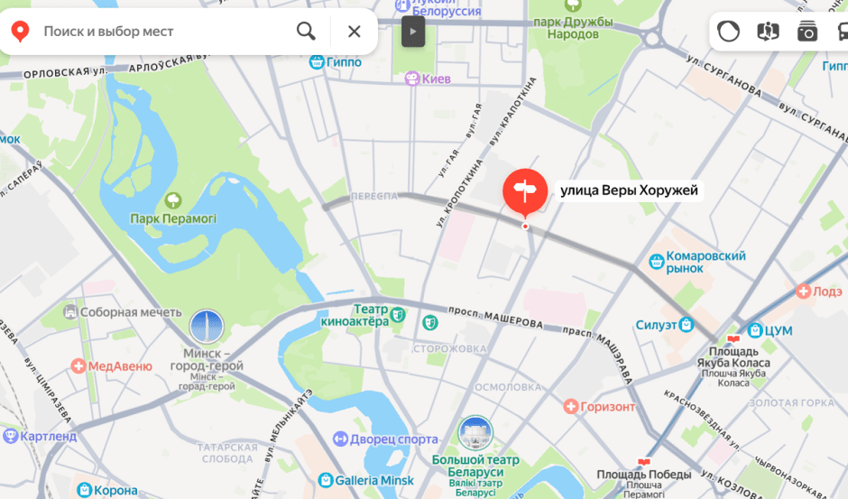 ул Веры Хоружей