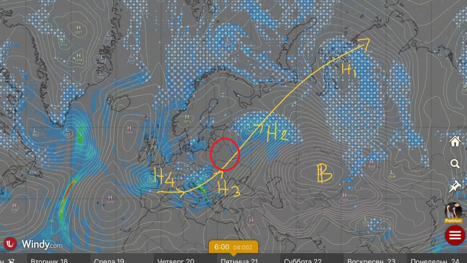 Прохождение циклонов через Беларусь