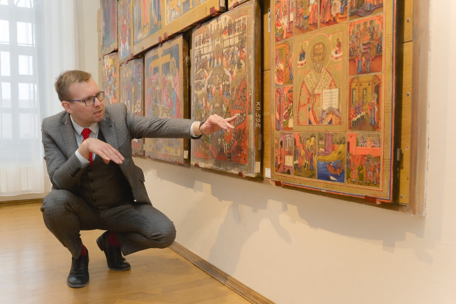 Директор музея в Ветке Петр Цалко 1.jpg