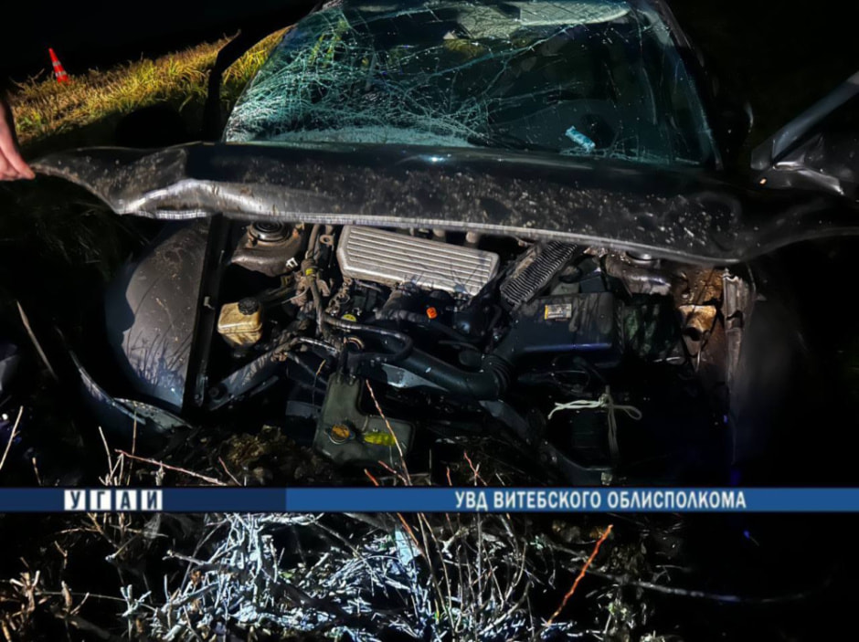 В Полоцком районе Нyundai вылетел в кювет и врезался в пень — водитель погиб (3).jpg