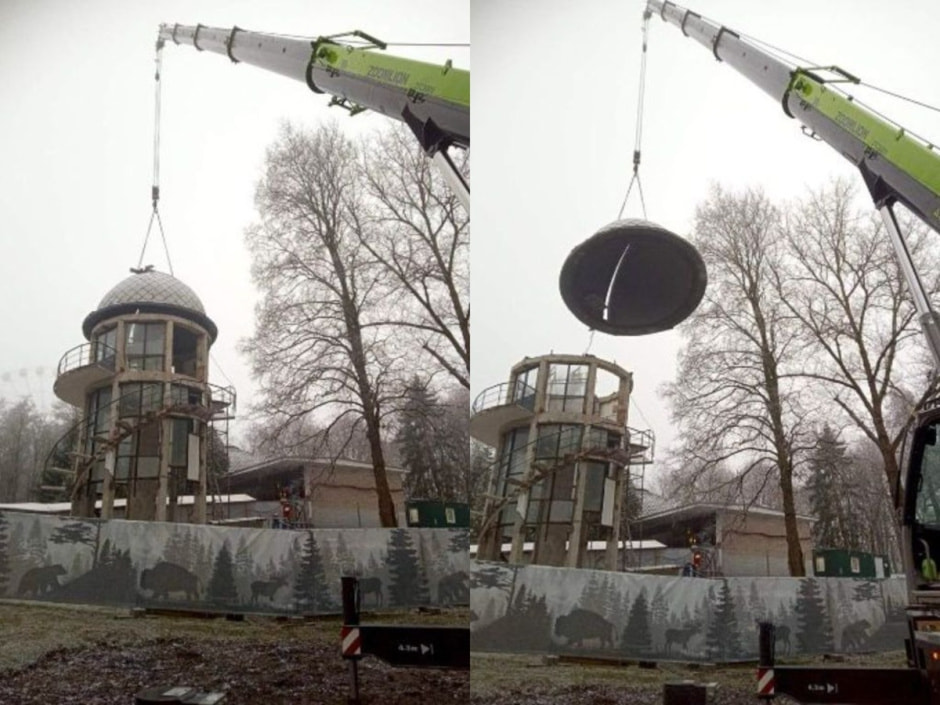 сняли купол с обсерватории Минского планетария