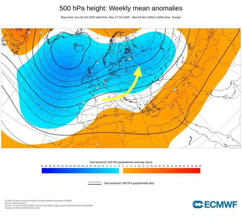 Карта прогнозов погоды
