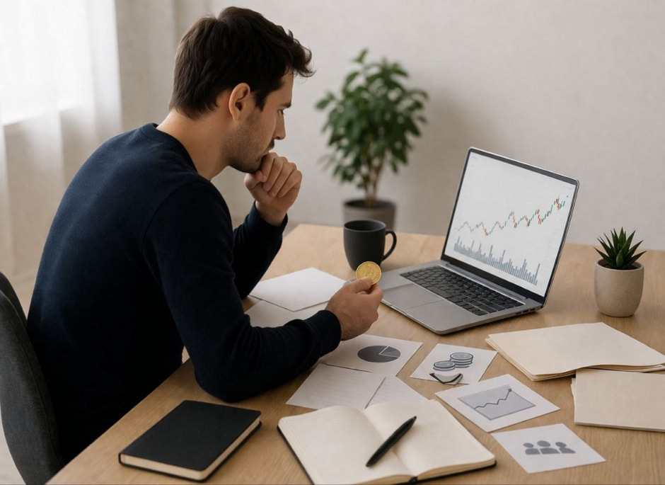 Человек за ноутбуком