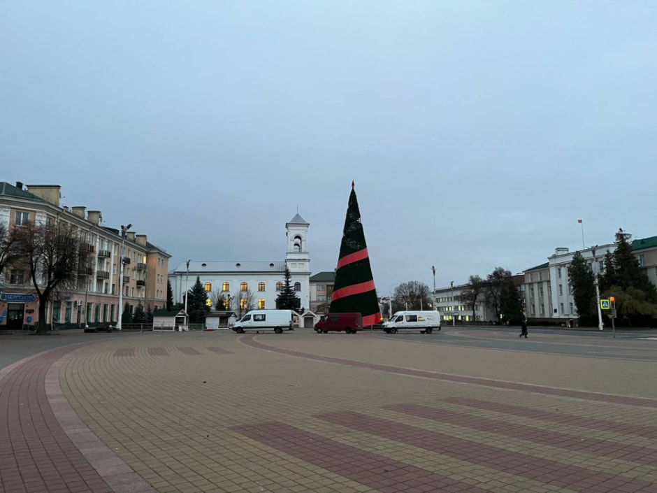В Беларуси уже ставят новогодние елки на улицах (2).jpg