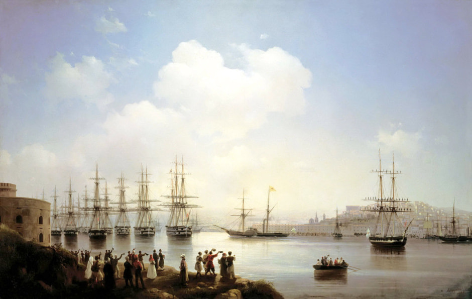 Русская эскадра на севастопольском рейде Айвазовский (1846).jpg