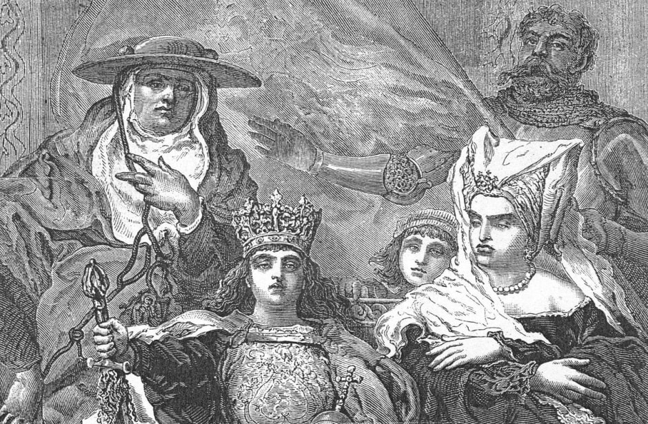 2-Королева Софья Гольшанская с сыновьями картина Яна Матейко (1880 год).jpg