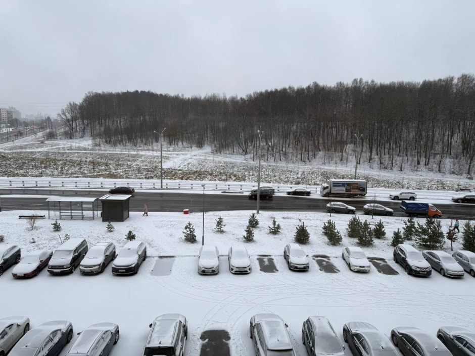 снег в Минске 14 декабря