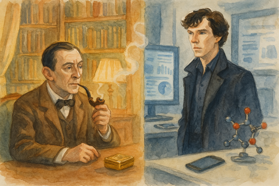 два Шерлока - создано ИИ два Шерлока - создано ИИ