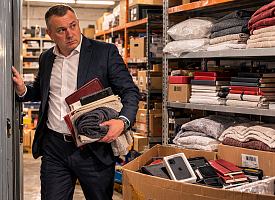 В Борисове гендиректор вынес со склада наволочки, скатерти и полотенца – ущерб составил более 4200 рублей