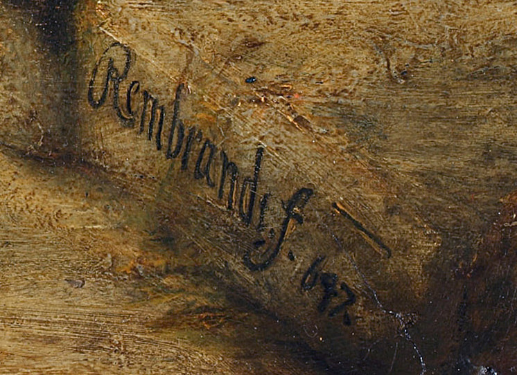 рембрандт подпись