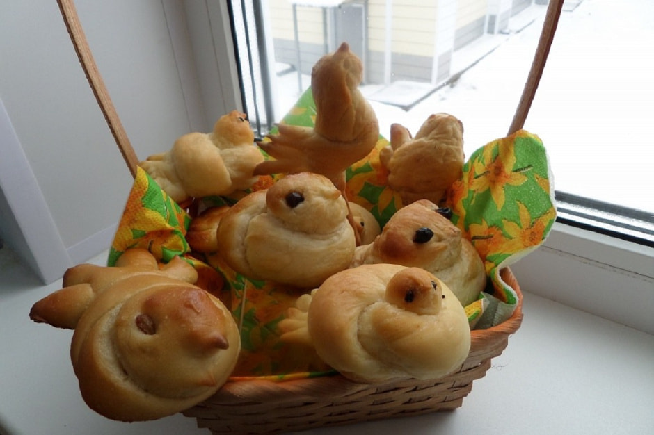 грачи из теста