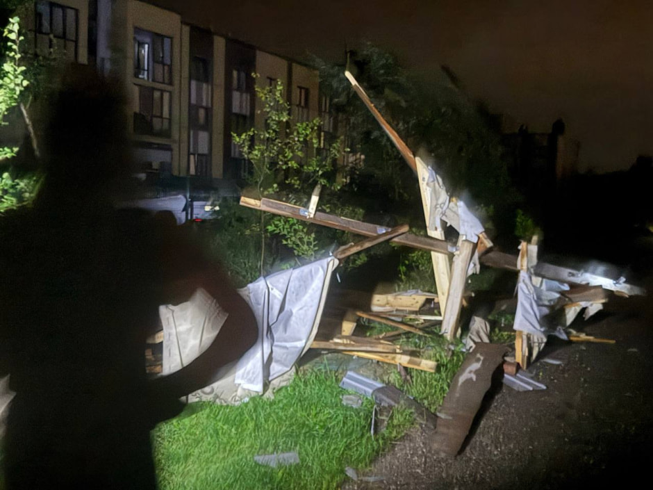 Повреждения в Колодищах 