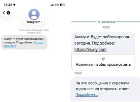 Белорусы стали получать СМС о блокировке аккаунтов в Telegram. Милиция объяснила, что делать