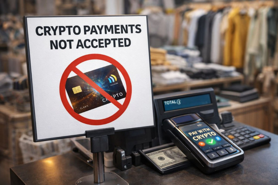Криптокартой не расплатиться