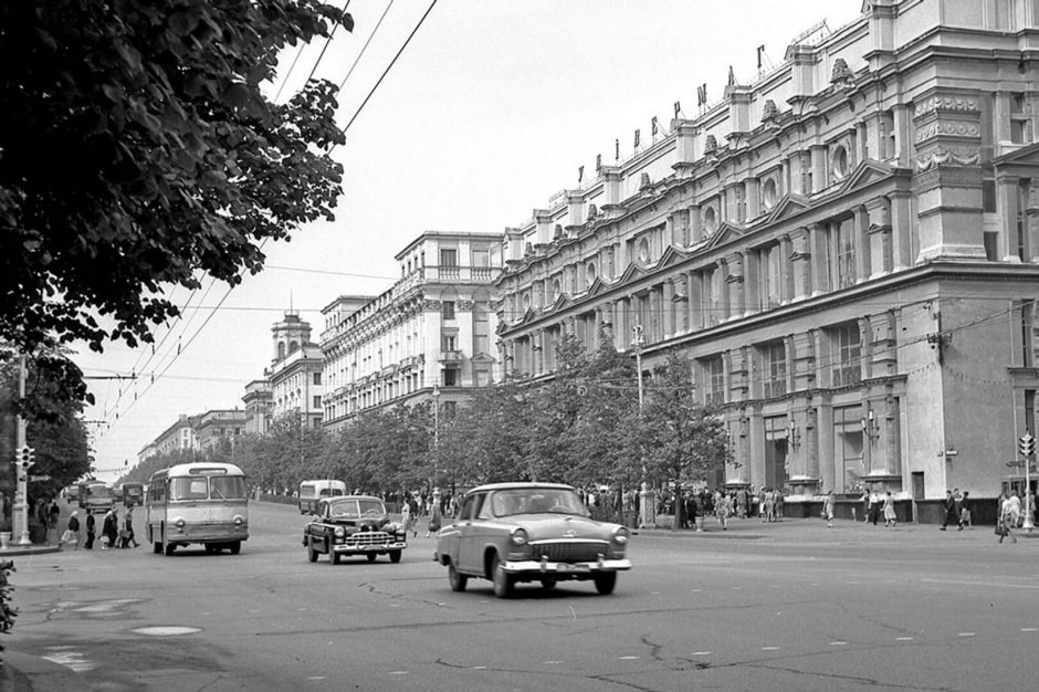 1-Ленинский проспект (сейчас проспект Независимости) в Минске 1950-е.jpg