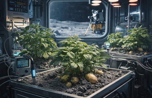 Белорусы, внимание: ученые проверяют, можно ли выращивать картофель на Луне