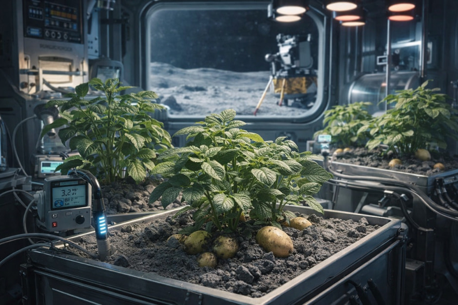 лунный картофель, изображение создано ИИ