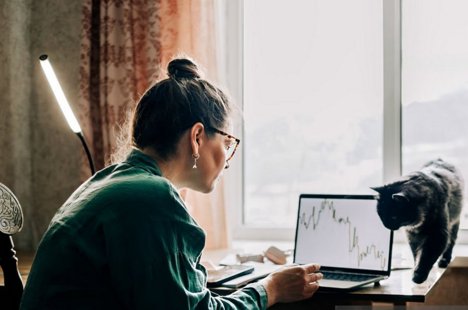 Торговец на рынке криптовалют