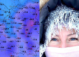 Такого холода не было почти 5 лет. В Беларуси уже ударил мороз -29,7°С