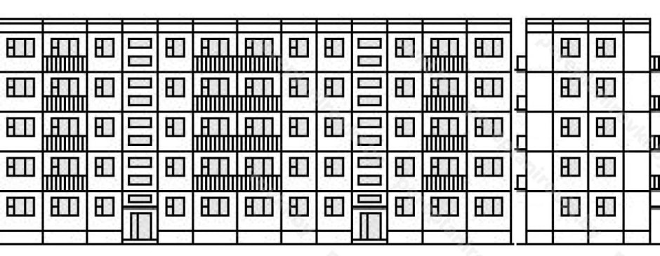 3-План одной из массовых серий панелек 1-464А.jpg