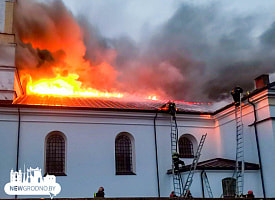 Под Гродно загорелся костел