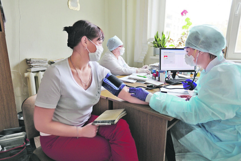 в поликлинике в поликлинике