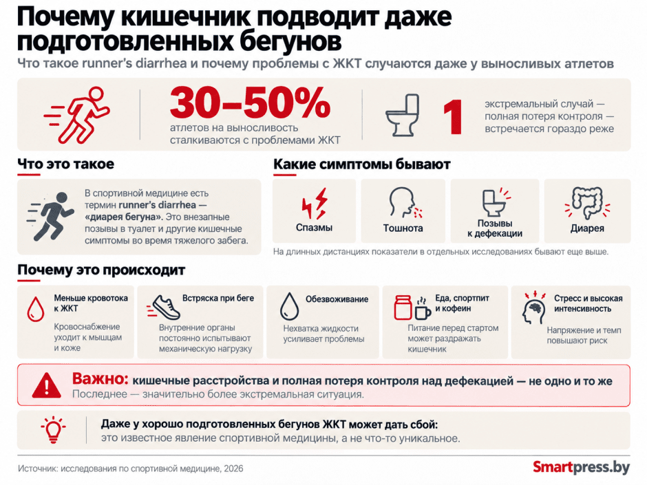инфографика Диарея бегуна инфографика Диарея бегуна