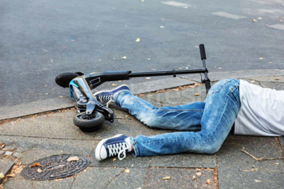 Падение с самоката