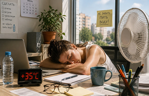 Мозг плавится, все бесят, хочется спать. Что жара +35°C делает с организмом