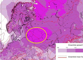 Сильные заморозки с -15°С близко? Метеорологи объяснили, что значит “малиновое пятно” над Беларусью