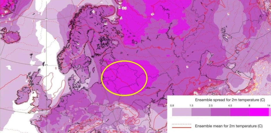 Малиновое пятно на карте 15 декабря