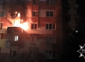 Пожар в общежитии Витебска: эвакуировали 79 человек, в том числе 11 детей