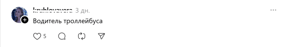 водитель троллейбуса