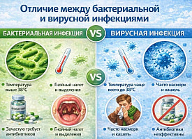 Осень, болит горло и голова: как отличить вирусную инфекцию от бактериальной