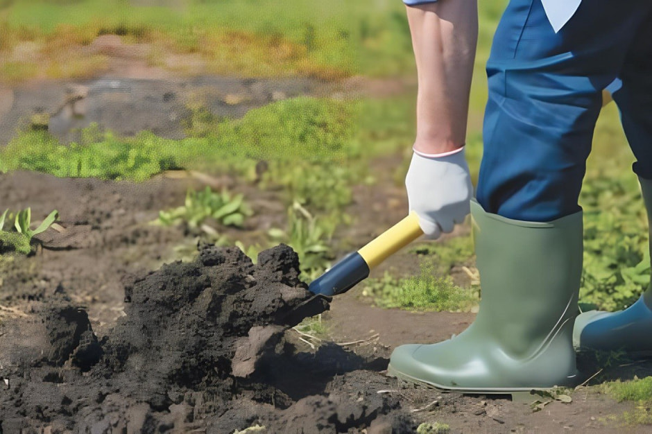 перекапывать почву