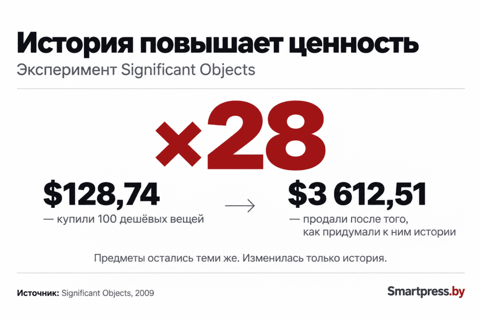 История повышает ценность История повышает ценность