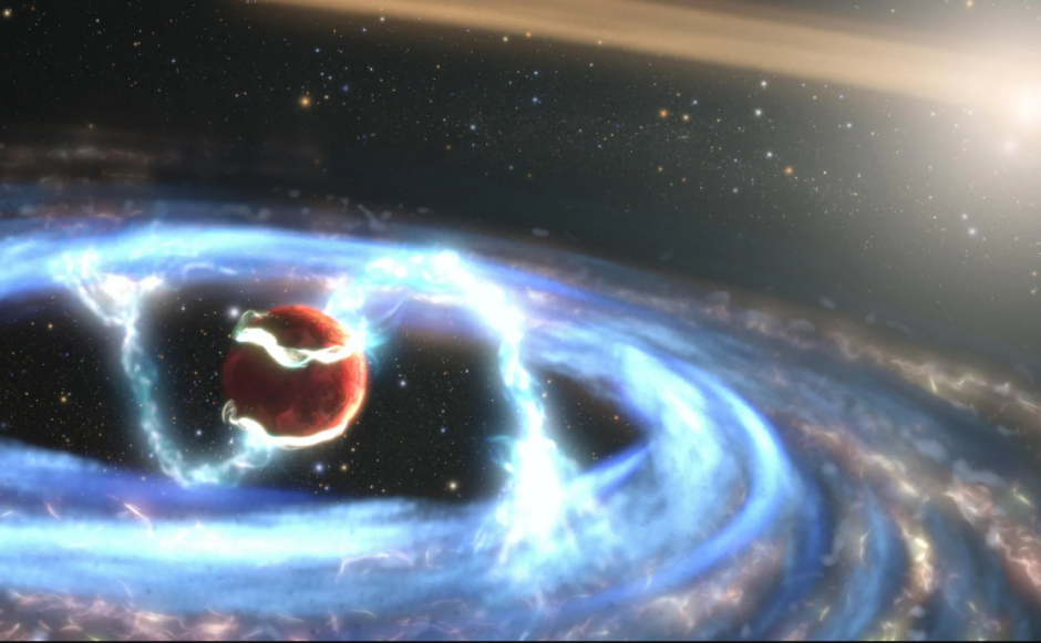 художественное изображение рождения планеты