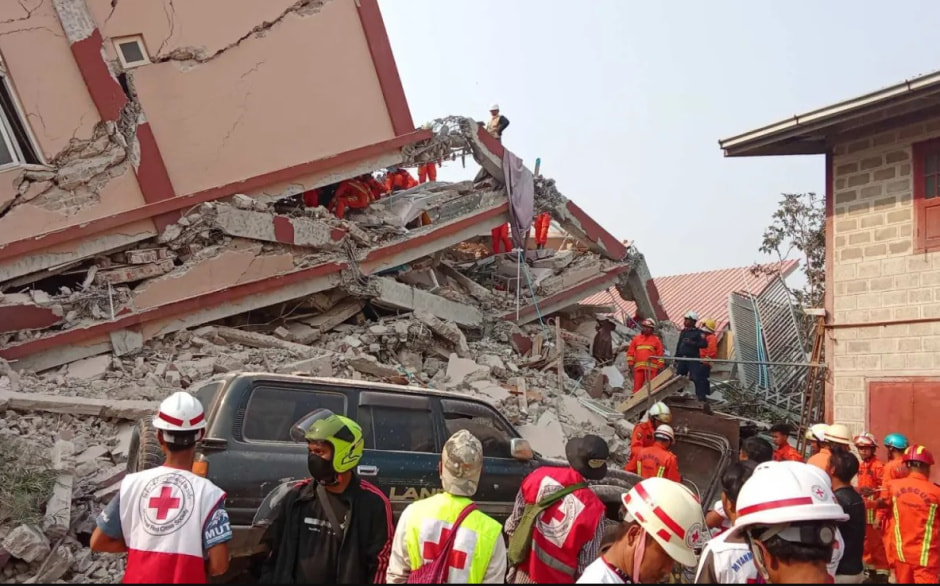 землетрясение в мьянме