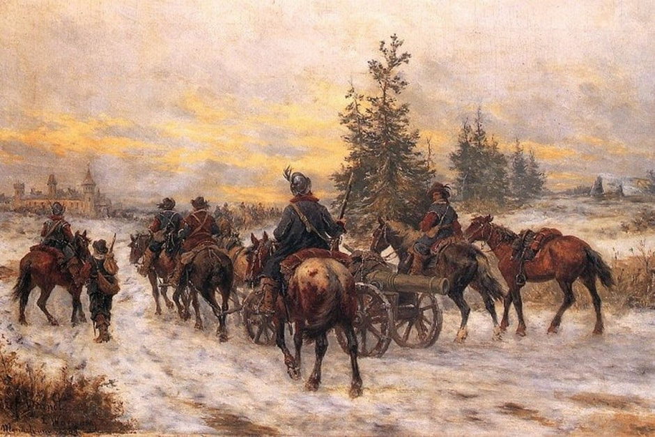 7-Шведские войска в Польше картина Юзефа Брандта.jpg