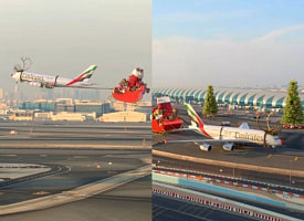 Самолет Emirates взлетел с санями. Почему это выглядит реалистично, но в жизни так не бывает