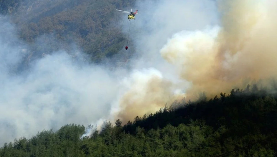 Лесной пожар в Турции
