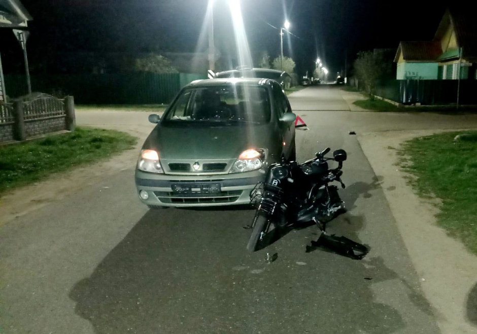 ДТП в Червени с пьяной велосипедисткой