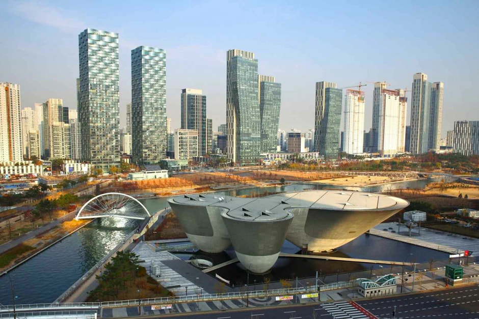 Умный город Сонгдо в Южной Корее