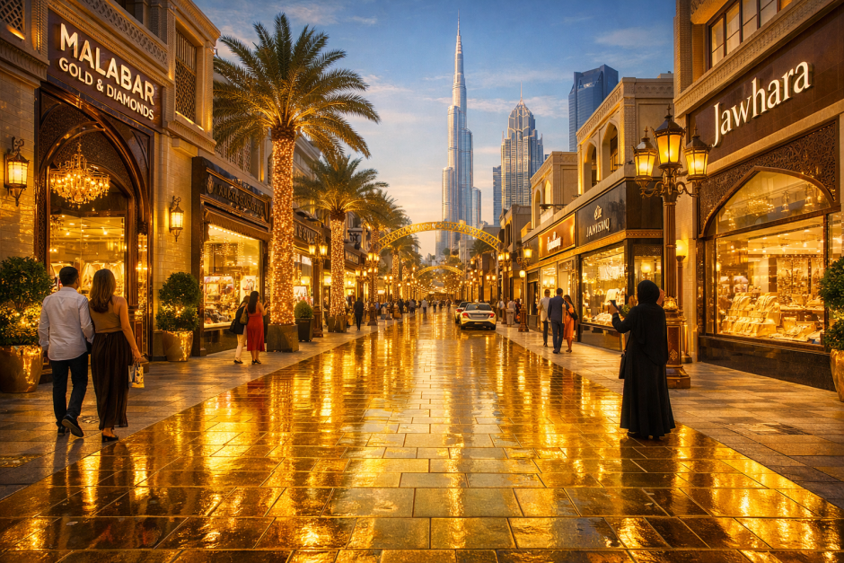 Золотая улица в Дубае